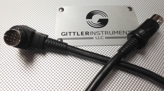 12 FT Dual Right GITTLER D13 Cable Synth/MIDI Guitar BASS AMP 13 PIN DIN 
